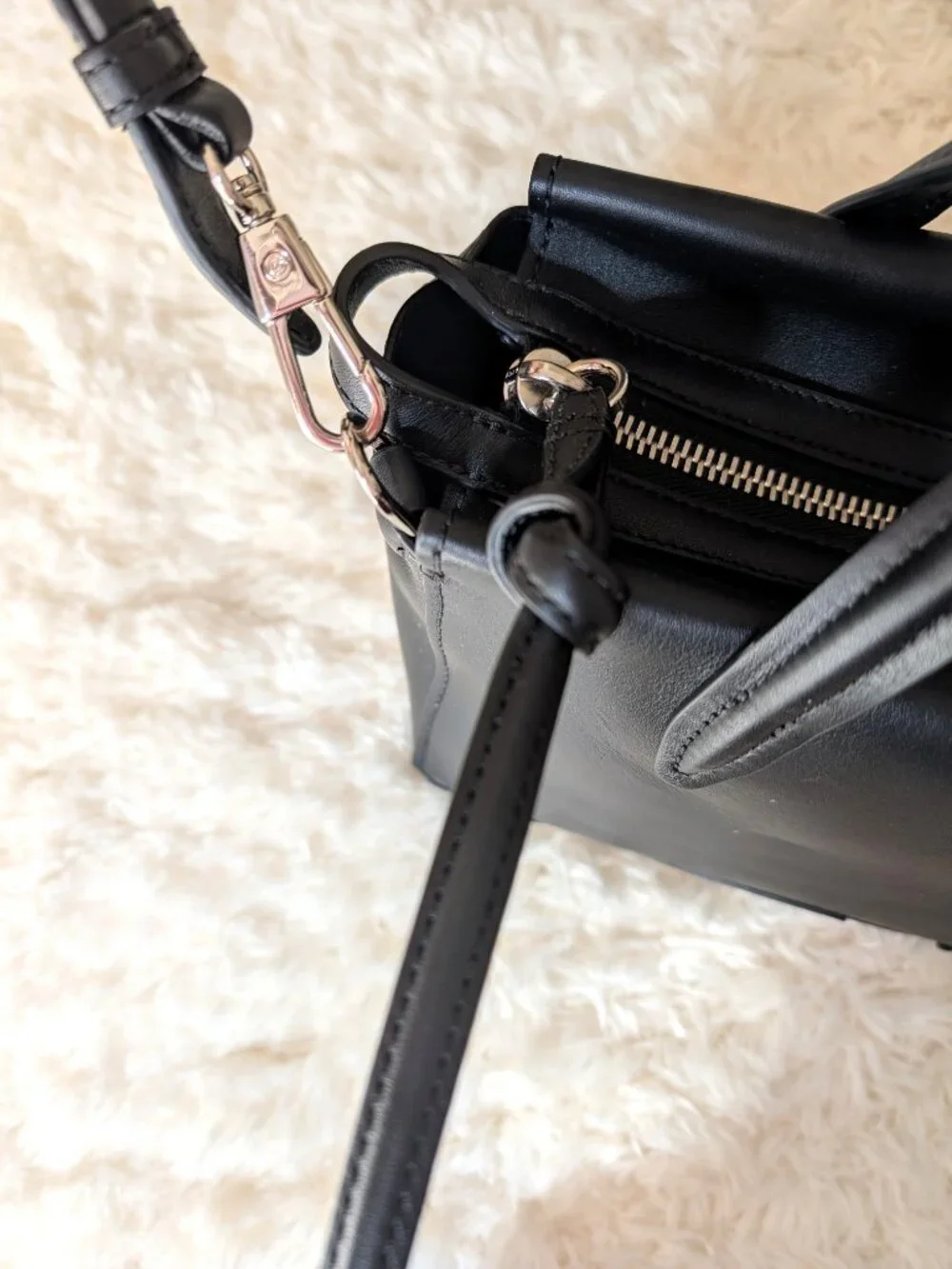 NWT 3.1 Phillip Lim Ames Small Patchwork Satchel (color: black)